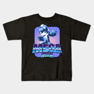 Blue Bomber Retrowave Kids T-Shirt